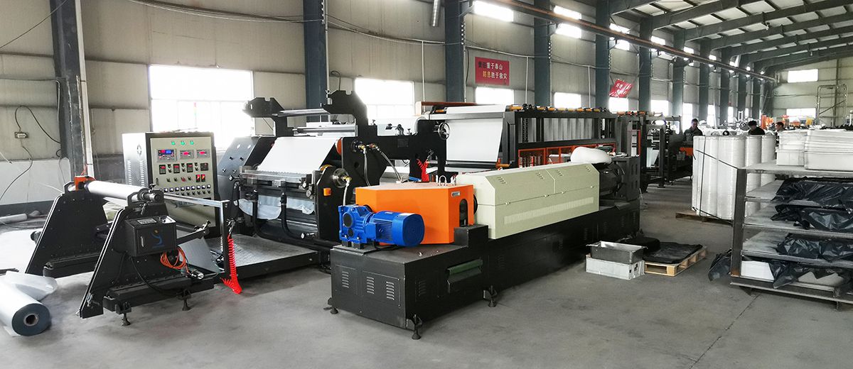Ligne de production de bandes imperméables auto-adhésives en butyle